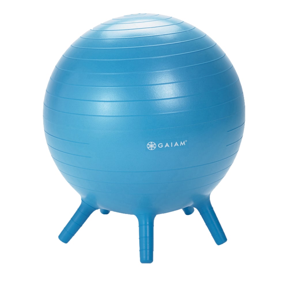 Gaiam Kids Stay-N-Play XL Inflatable Ball Chair, Blue