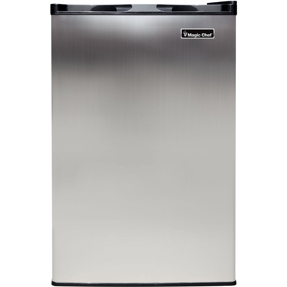 Magic Chef Upright Freezer With Stainless-Steel Door, 3.0 Cu Ft, Stainless Steel