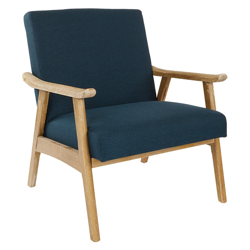 Ave Six Work Smart Weldon Chair, Klein Azure/Light Brown