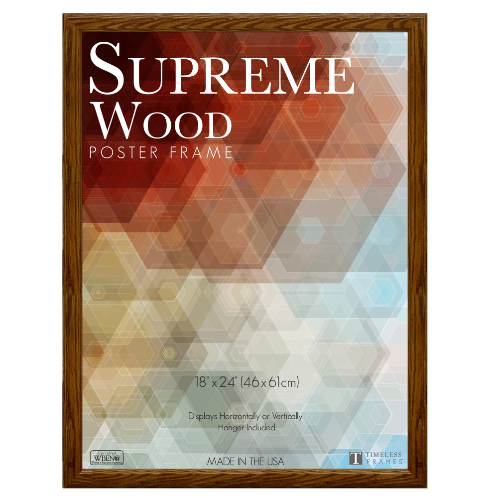Timeless Frames Supreme Picture Frame, 18in x 24in, Honey