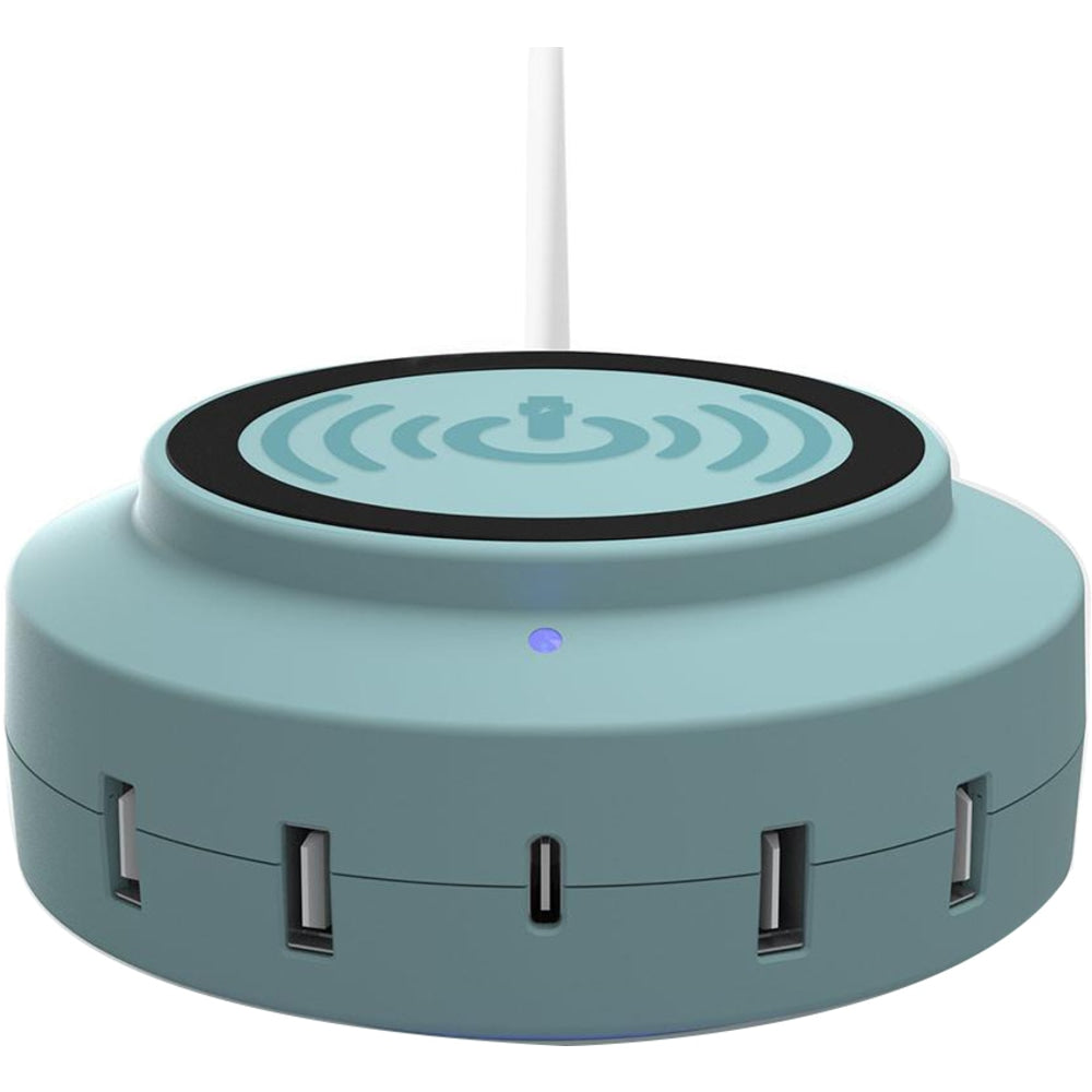 ChargeHub X5 Elite 3005 5-Port USB Charger, Turquoise