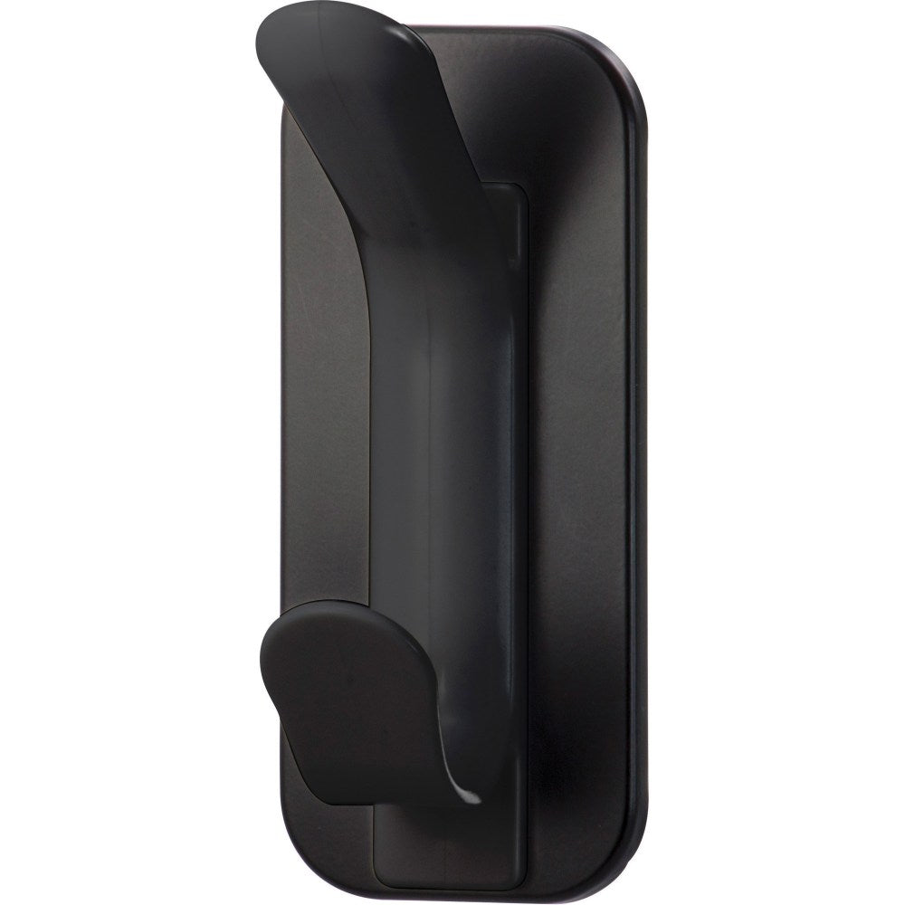 Lorell Magnetic Double Coat Hook, 2-1/4inH x 2-1/2inW x 5inD, Black