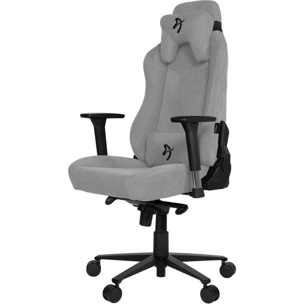 Arozzi Vernazza Premium Ergonomic Fabric High-Back Gaming Chair, Light Gray