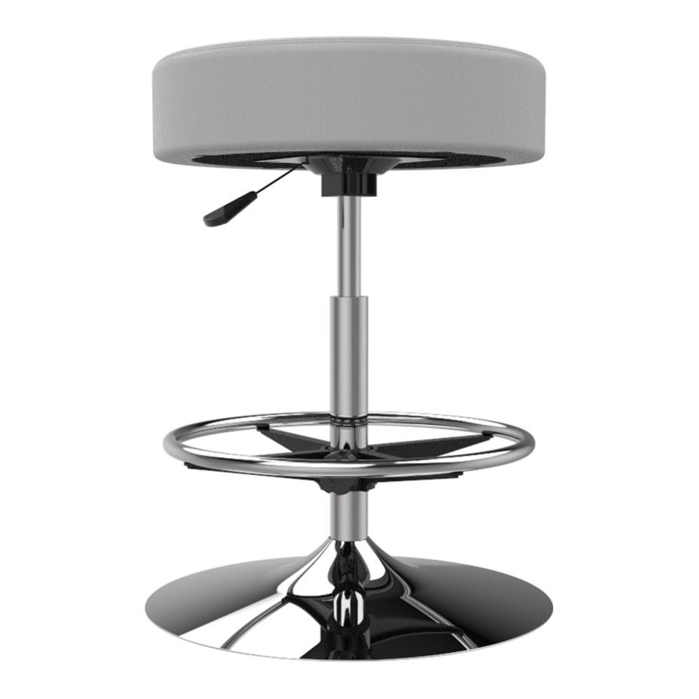 Marco Group Cushioned Swivel Stool, Frost Gray