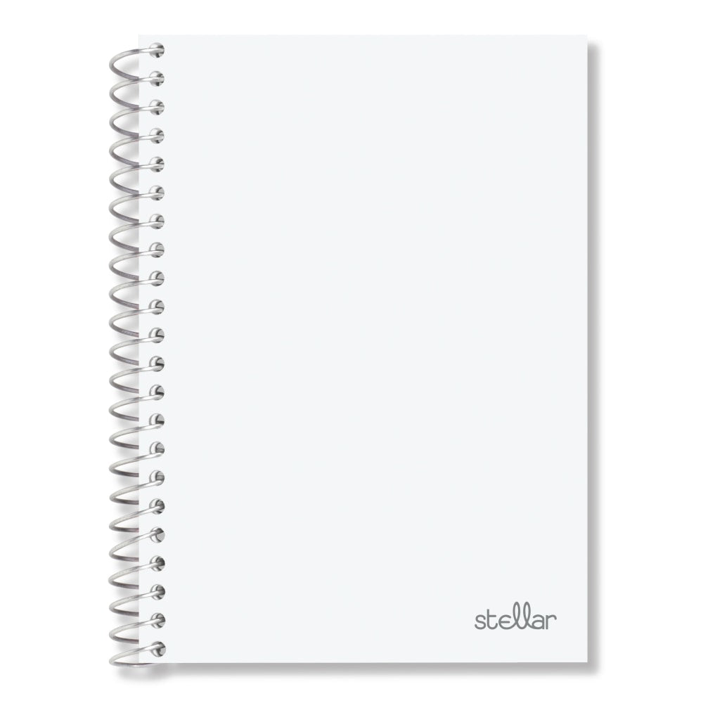 Office Depot Brand Stellar Notebook, 4-1/2in x 7in, 1 Subject, College Ruled, 100 Sheets, White