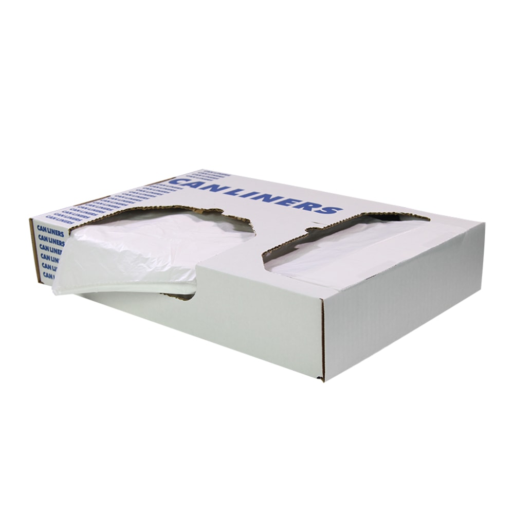 Heritage Low-Density Can Liners, 1.5-mil, 56 Gallons, 47in x 43in, Clear, Case Of 100 Liners