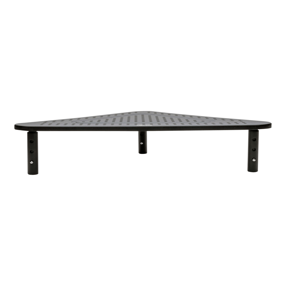 Tripp Lite Monitor Riser for Desk, 12 x 20 in. - Height Adjustable, Corner, Metal, Black - Monitor stand - desktop - black