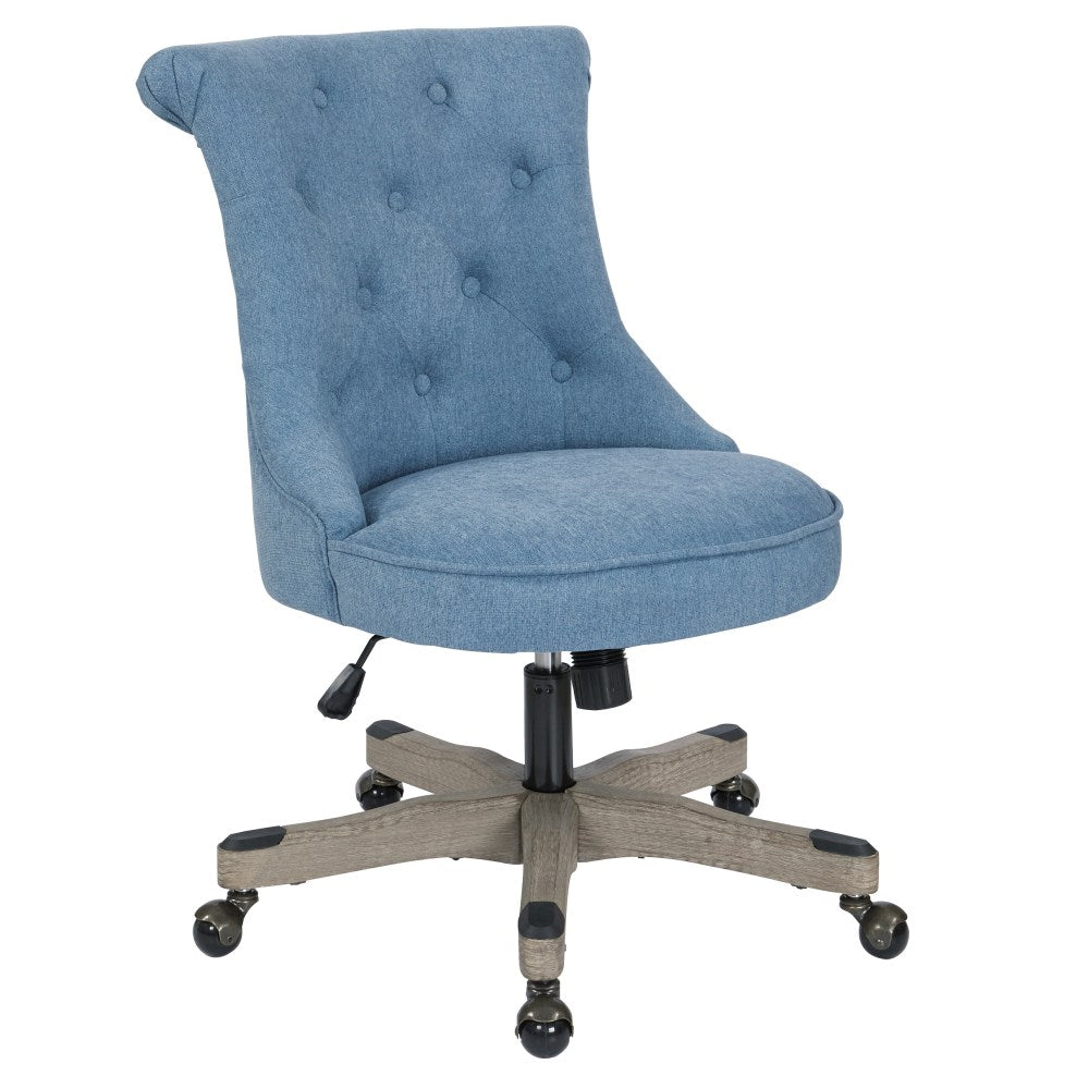 Office Star Hannah Tufted Office Chair, Sky/Gray