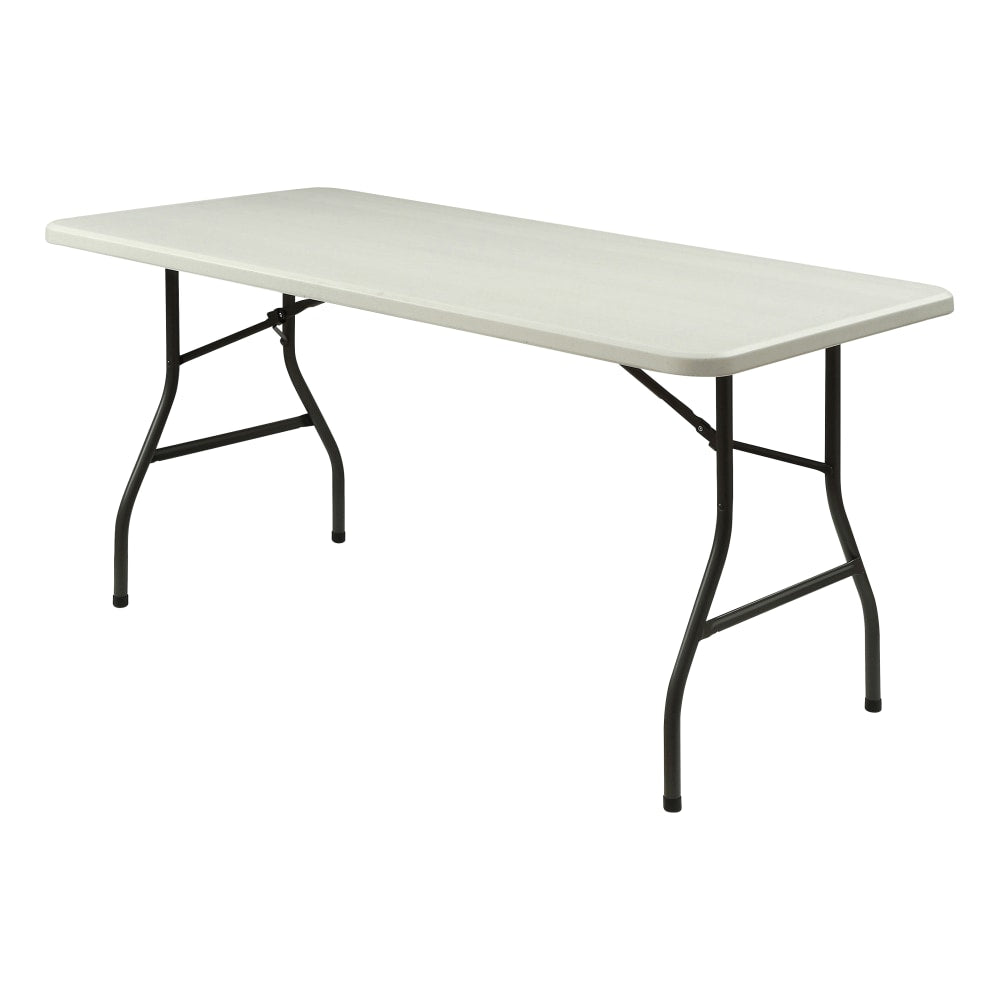 Lorell Ultra-Lite Economy Folding Table, 29-3/10inH x 72inW x 30inD, Gray