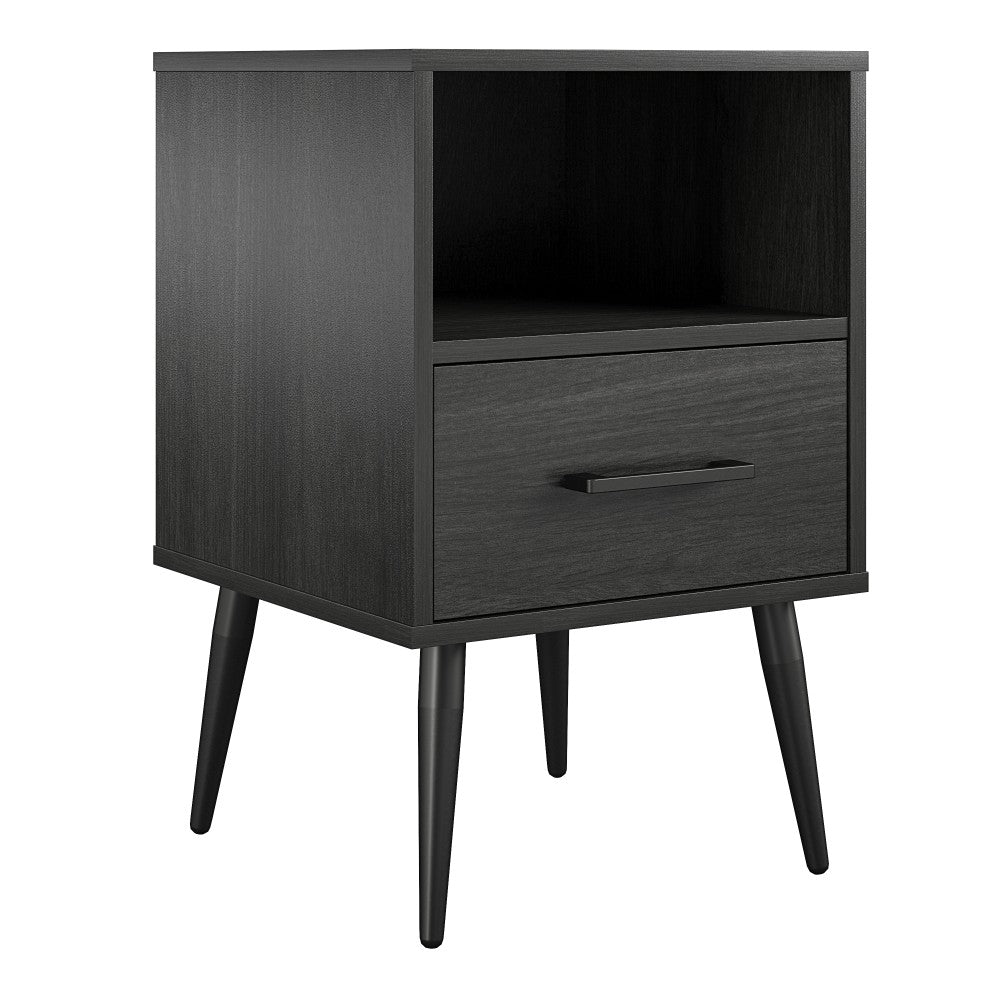 Ameriwood Home Wilson End Table, 24inH x 15-1/2in x 15-1/2inD, Black