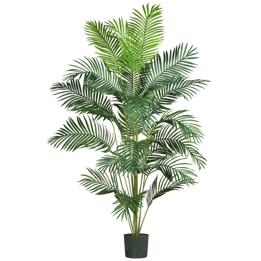Nearly Natural 7ftH Paradise Palm Tree With Pot, Green