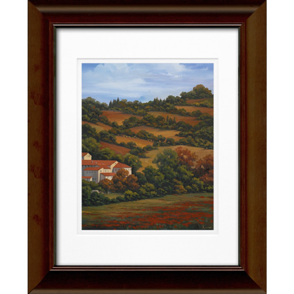 Timeless Frames Katrina Framed Floral Artwork, 11in x 14in, Brown, Italian Countryside