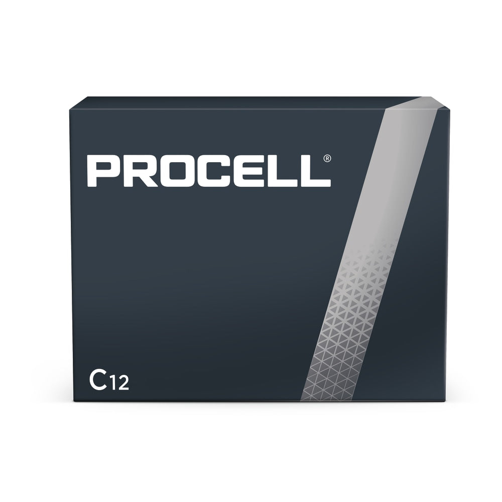 Procell PC-1400 Alkaline General Purpose C Batteries, Pack Of 12