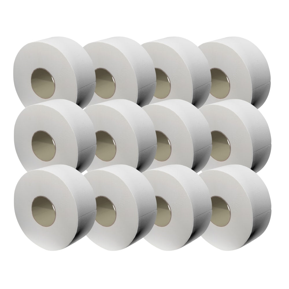 Livi Jumbo 2-Ply Toilet Paper, 850ft Per Roll, Pack Of 12 Rolls