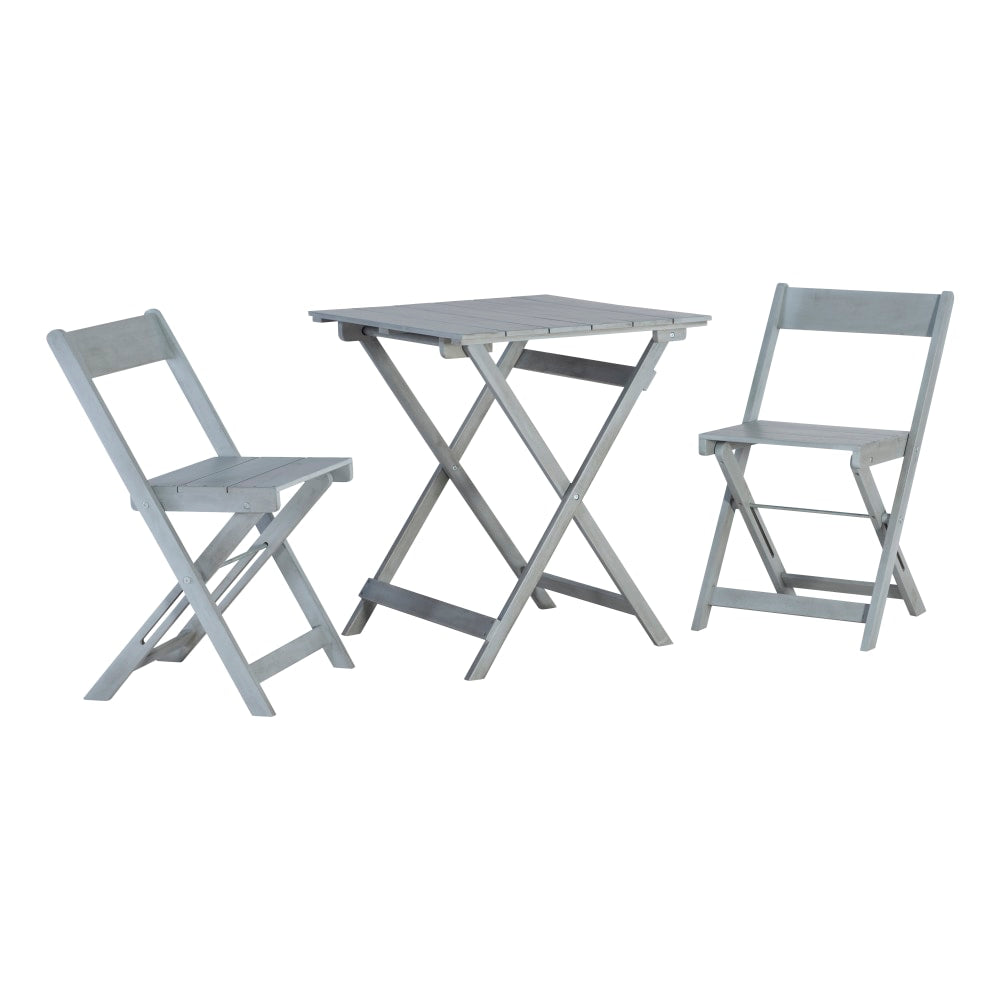 Linon 3-Piece Dixon Bistro Set, Gray