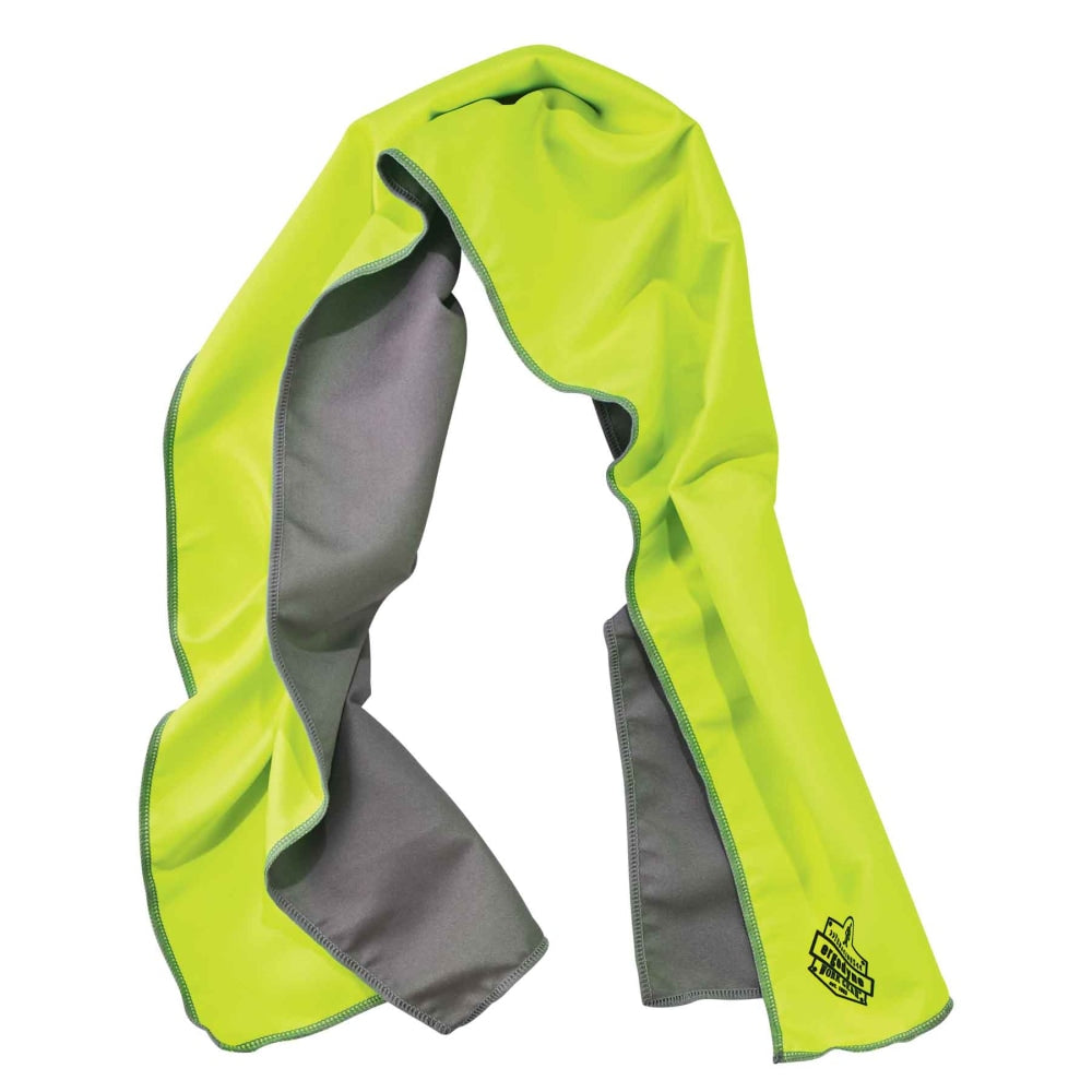 Ergodyne Chill-Its 6602MF Evaporative Microfiber Cooling Towel, Lime