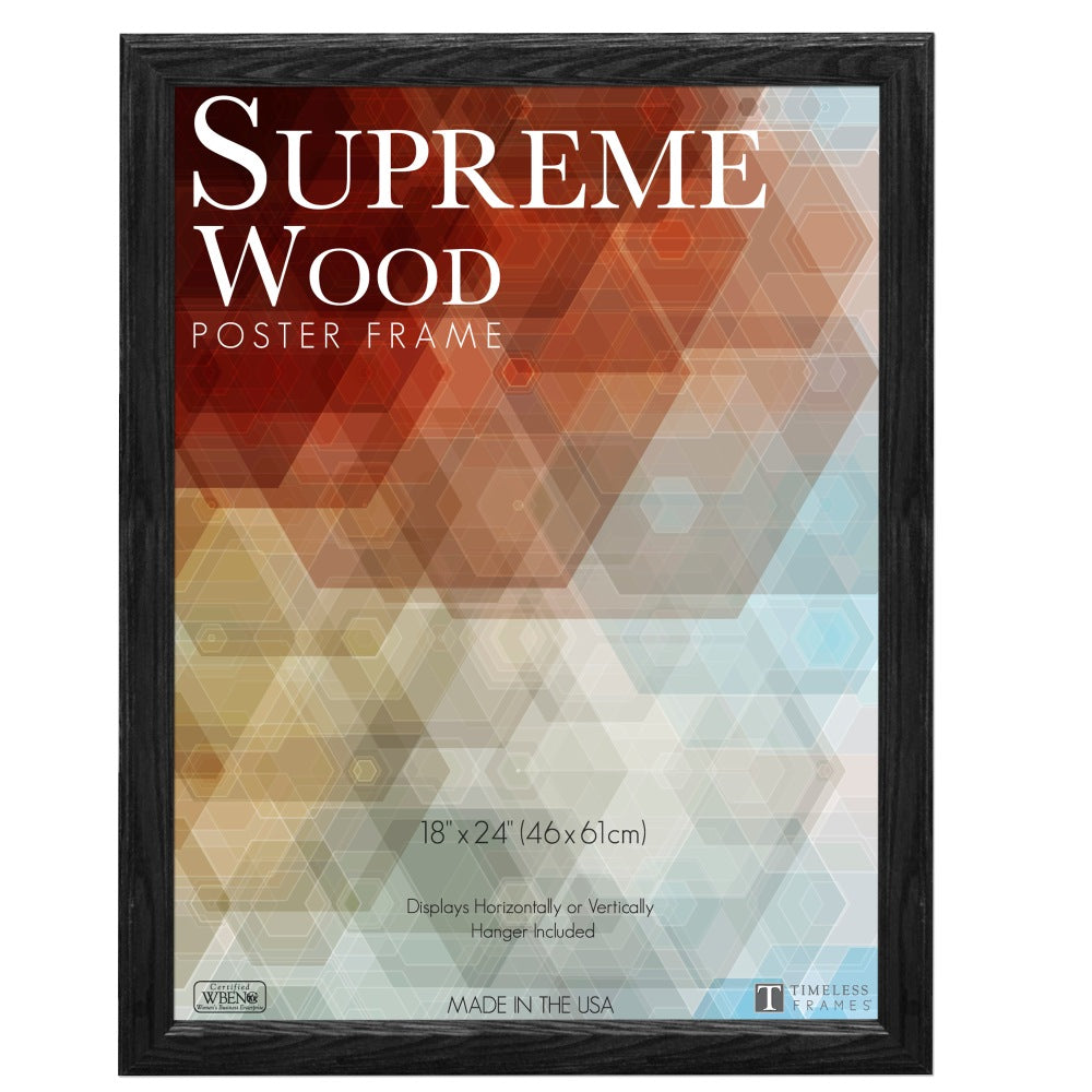 Timeless Frames Supreme Picture Frame, 18in x 24in, Black