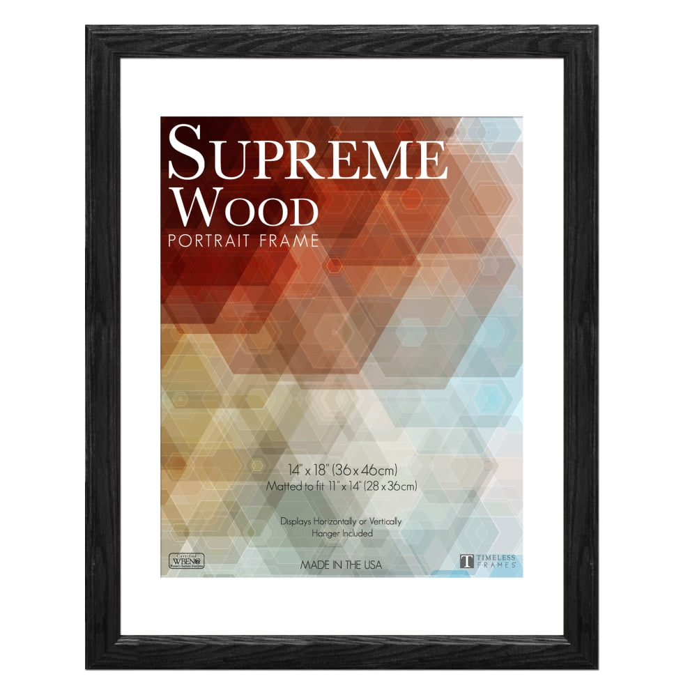 Timeless Frames Supreme Picture Frame, 14in x 18in, Black