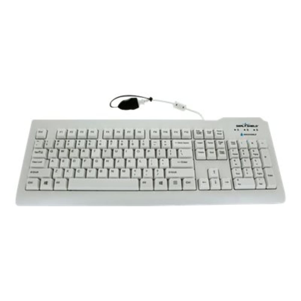 Seal Shield Silver Seal Waterproof - Keyboard - USB - US - waterproof - white