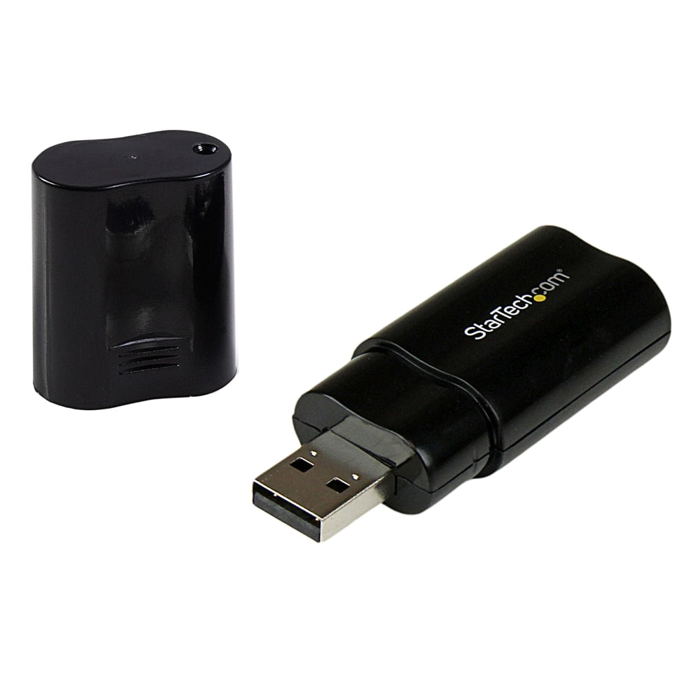 StarTech.com Audio USB Adapter - Add headphone and MIC audio connectors through USB - usb sound card - usb external sound card - laptop sound card -usb stereo adapter