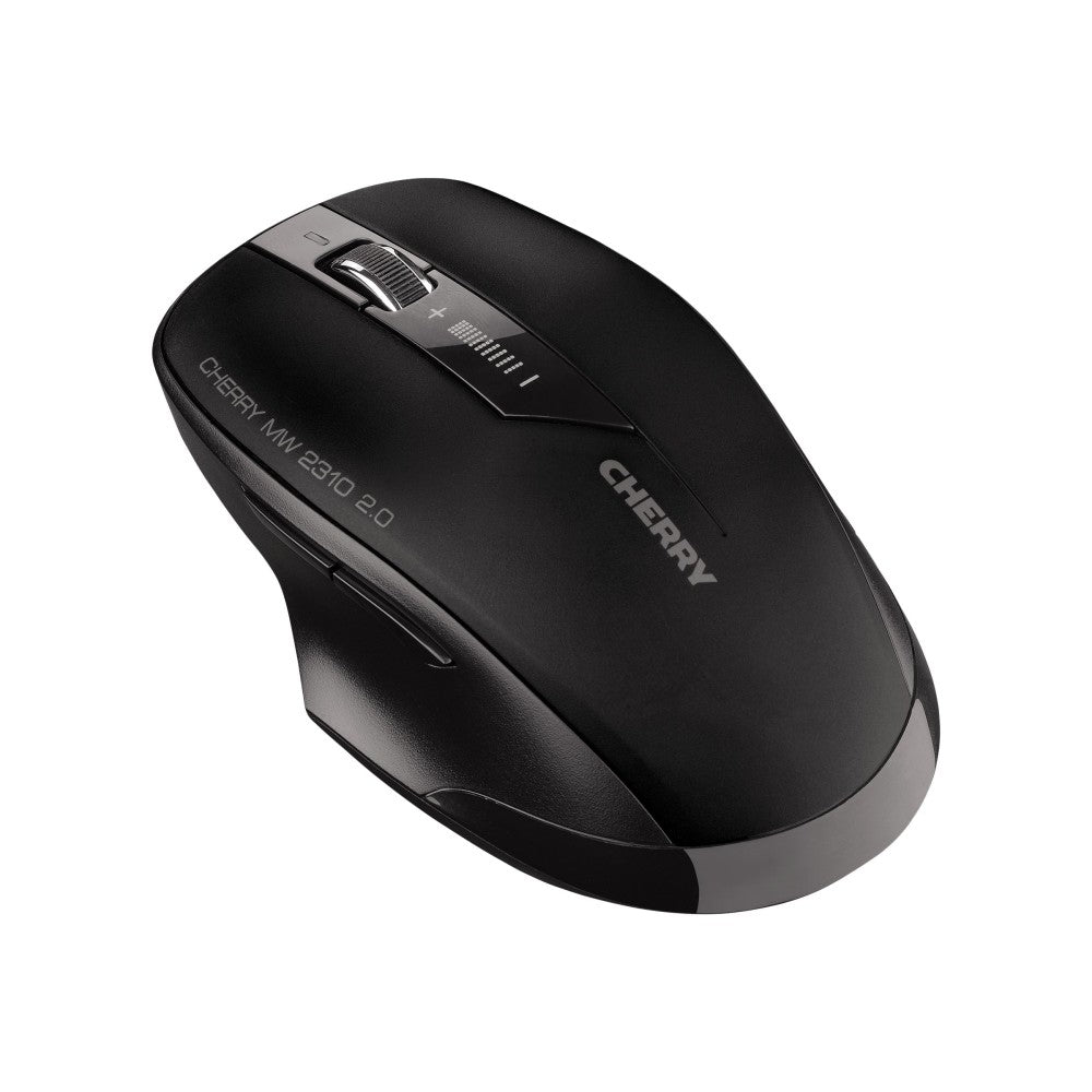 CHERRY MW 2310 2.0 - Mouse - right and left-handed - optical - 6 buttons - wireless - RF, 2.4 GHz - USB wireless receiver - black