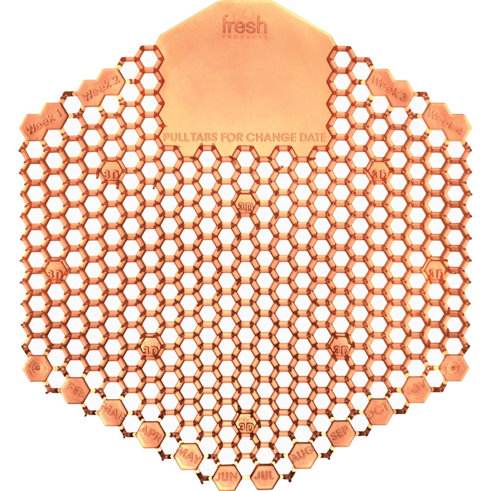 Wave 2.0 Urinal Deodorizer Screens, Mango Fragrance, Orange, Pack of 10