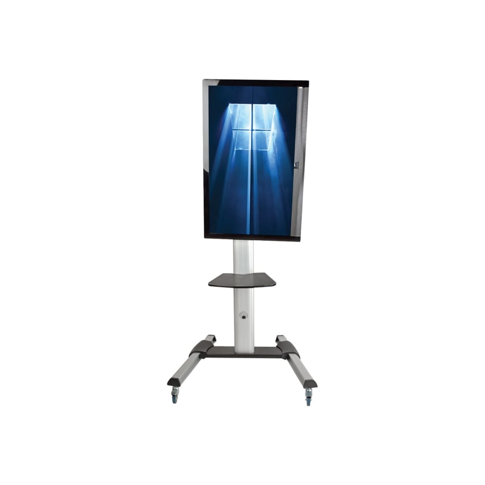 Eaton Tripp Lite Series Rolling TV/Monitor Cart - for Flat/Curved 32in to 70in TVs and Monitors - Cart - for LCD display - aluminum, steel - black, silver - screen size: 32in-70in - floor-standing