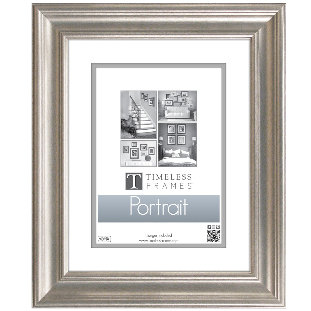 Timeless Frames Lauren Portrait Frame, 8in x 10in, Silver