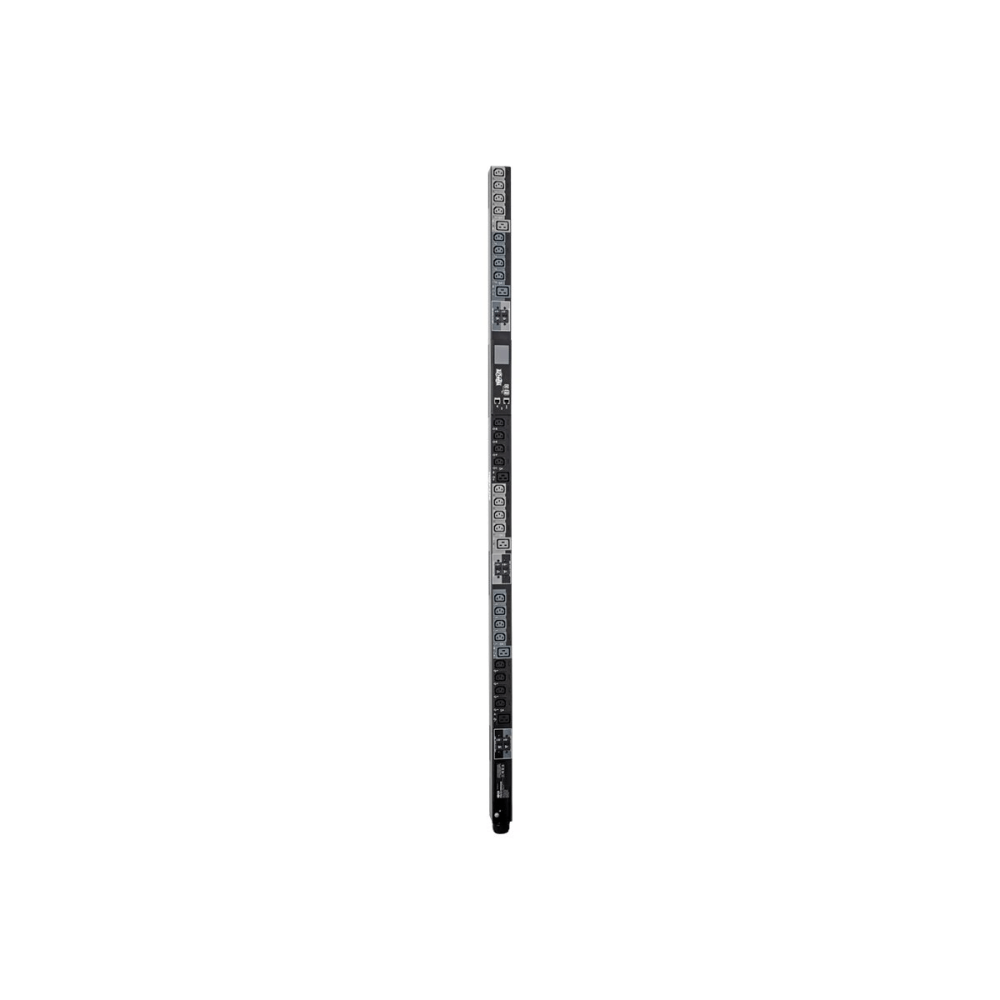 Tripp Lite 27.7kW 3-Phase Switched PDU, LX Platform Interface, 220/230V Outlets (24 C13/6 C19), Touchscreen LCD, IEC 309 63A Red 380/400V, 0U, TAA - Power distribution unit (rack-mountable) - 40 A - AC 380/400 V - 27.7 kW