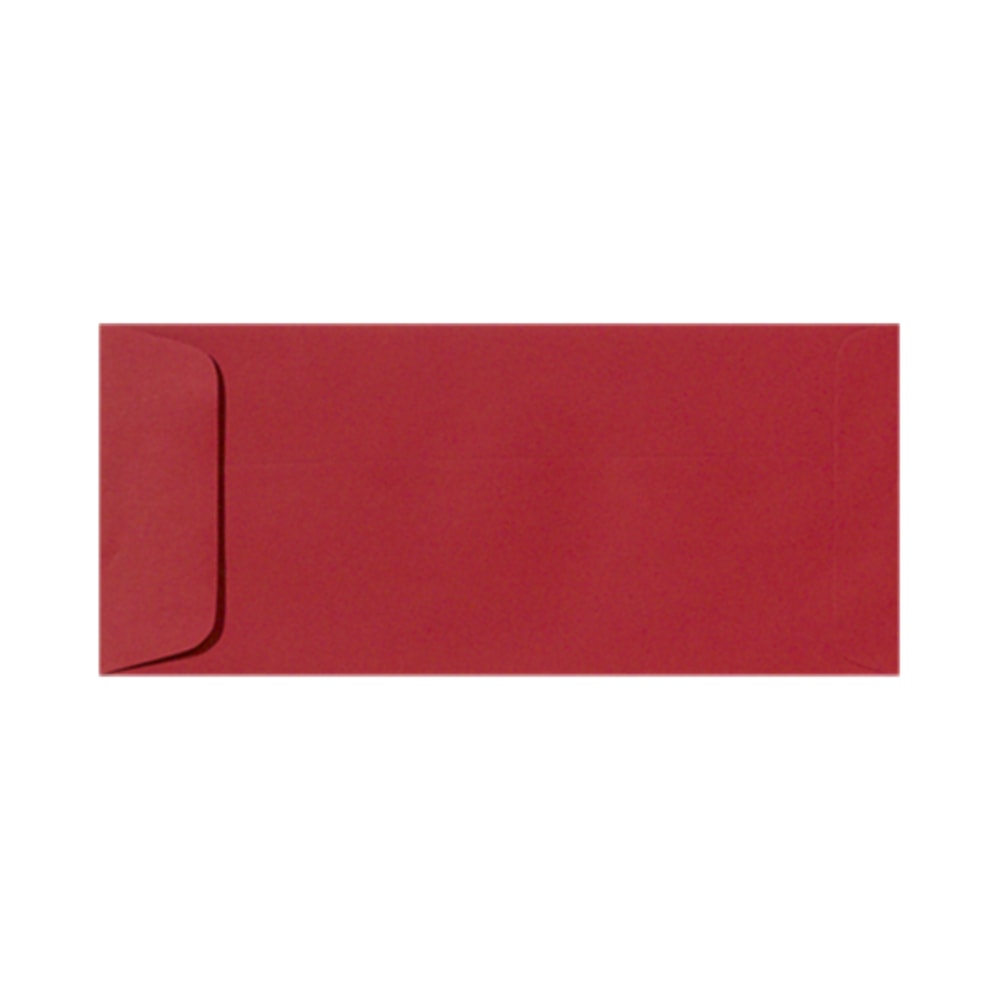 LUX Open-End Envelopes, #10, Peel & Press Closure, Ruby Red, Pack Of 250