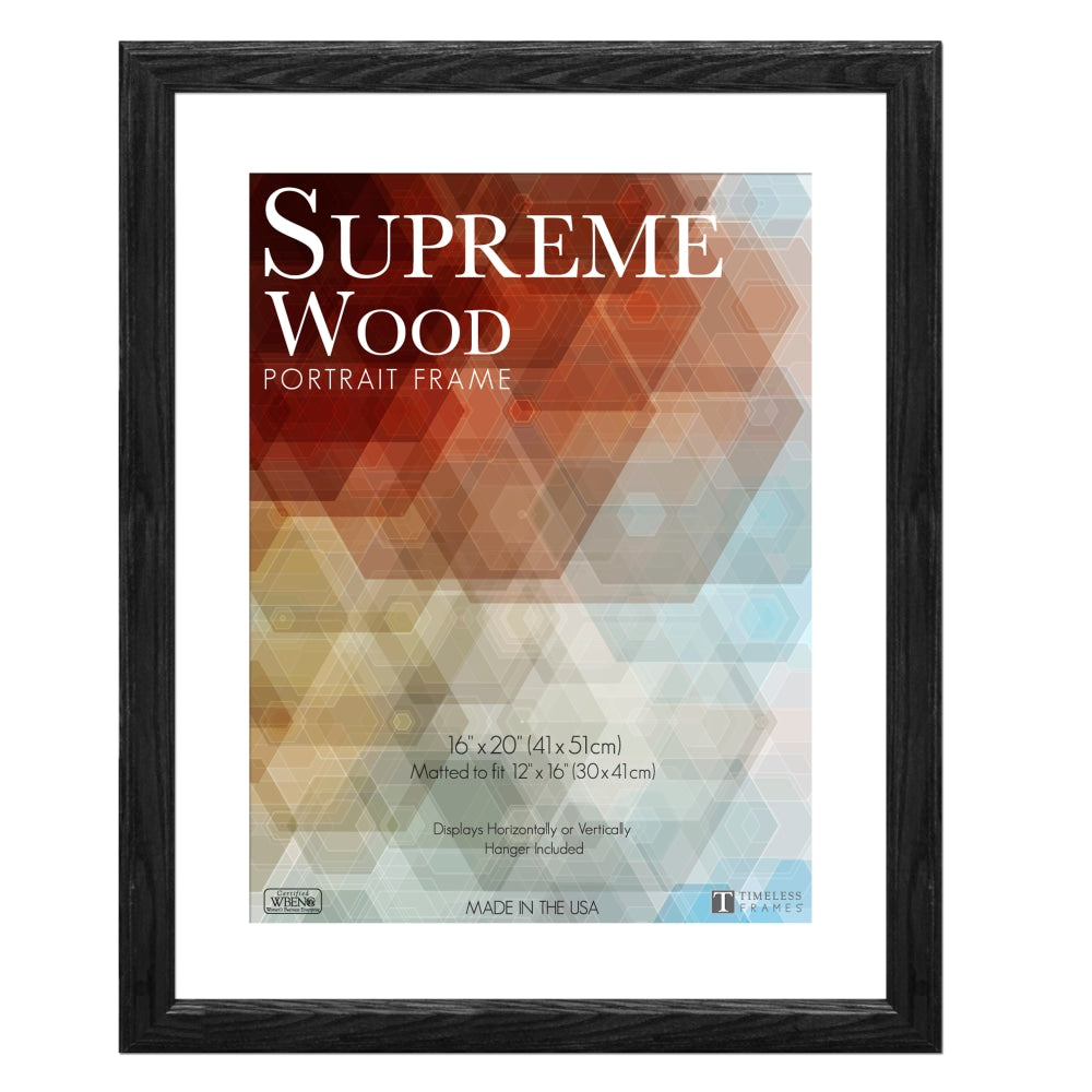 Timeless Frames Supreme Picture Frame, 16in x 20in, Black