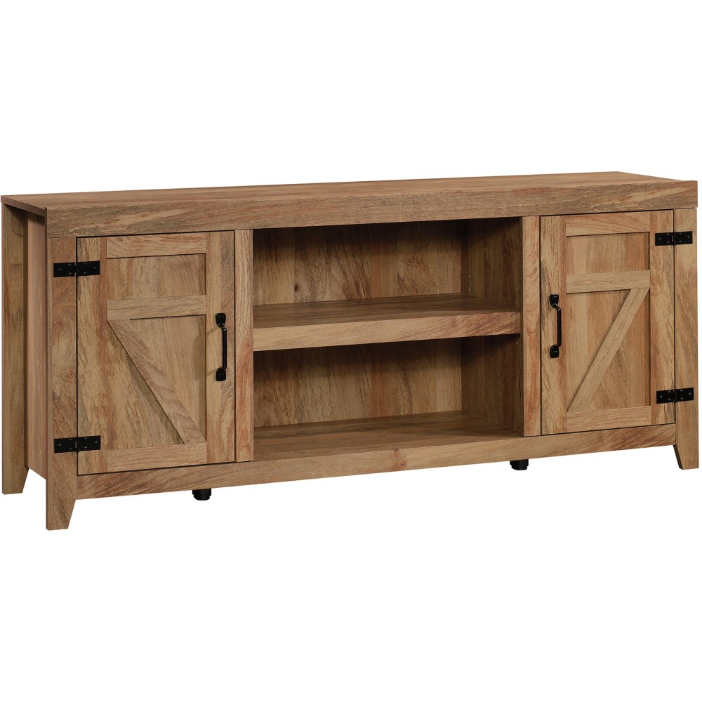 Sauder Select Farmhouse Rustic Entertainment Credenza For 70in TV, 26-13/16inH x 62-3/4inW x 15-5/16inD, Sindoori Mango