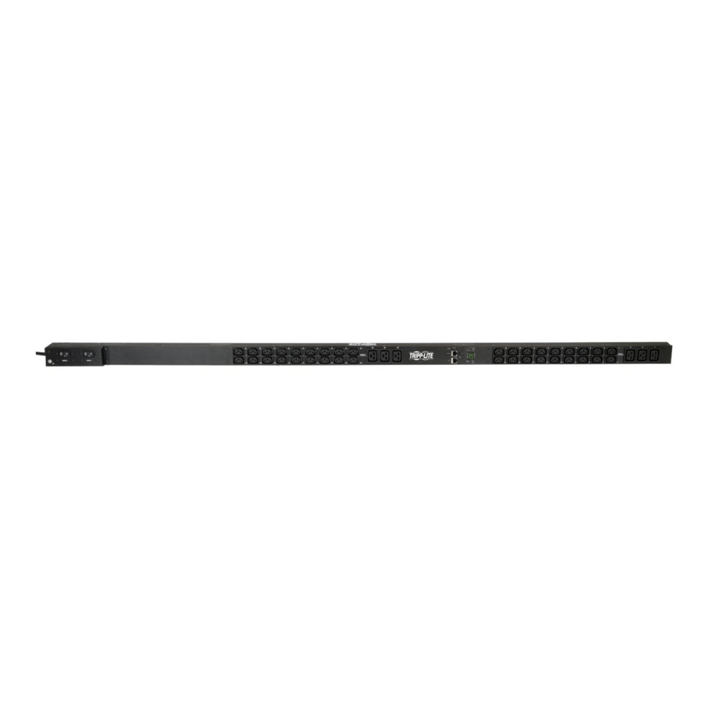 Tripp Lite 5/5.8kW Single-Phase Monitored PDU, LX Interface, 208/240V Outlets (36 C13/6 C19), L6-30P, 10 ft. Cord, 0U 1.8m/70 in. Height, TAA - Power distribution unit (rack-mountable) - 30 A - AC 200/208/240 V - 5.8 kW