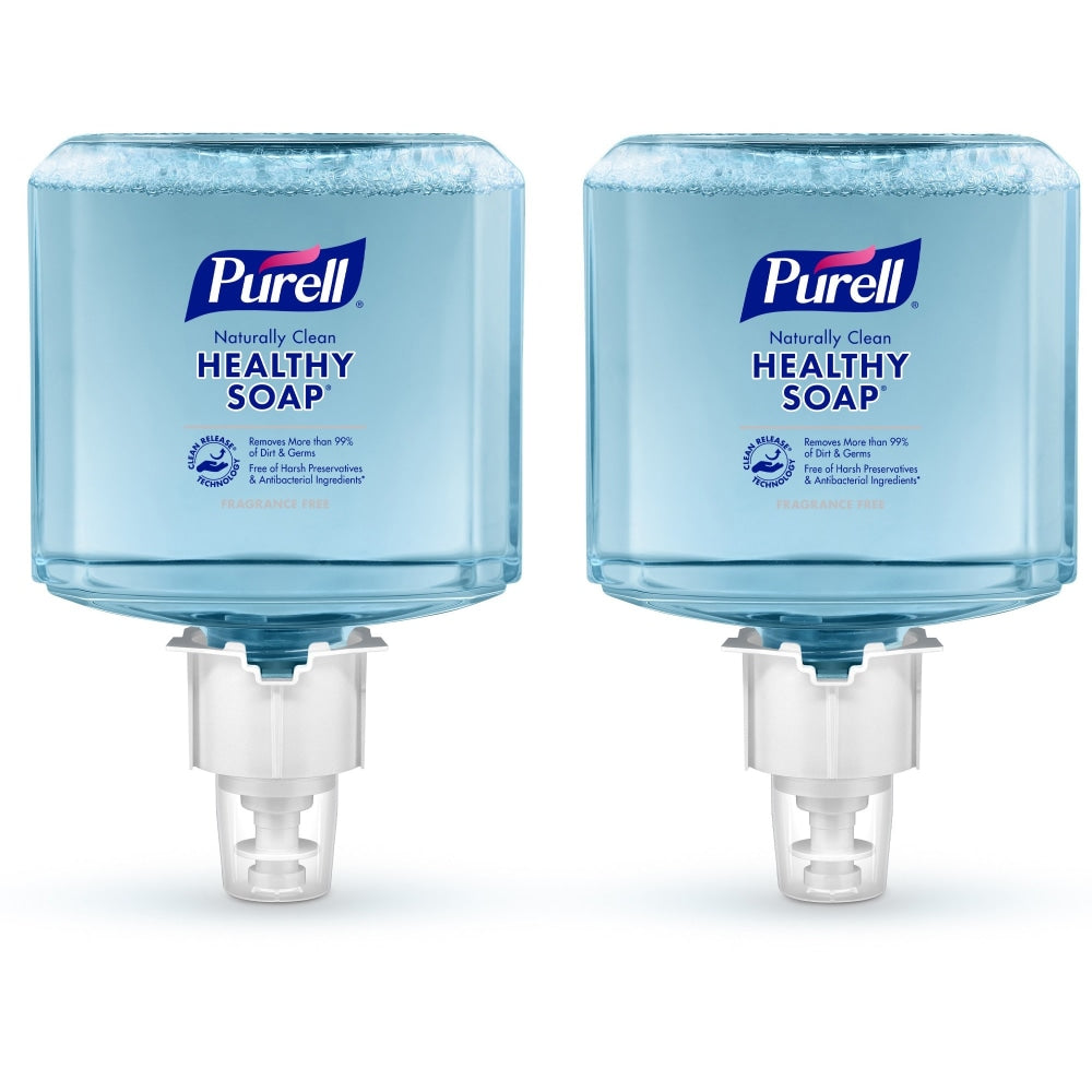Purell ES6 Professional Mild Foam Hand Soap Refills, Naturally Cleam Scent, 40.5 Oz., Pack Of 2 Bottles
