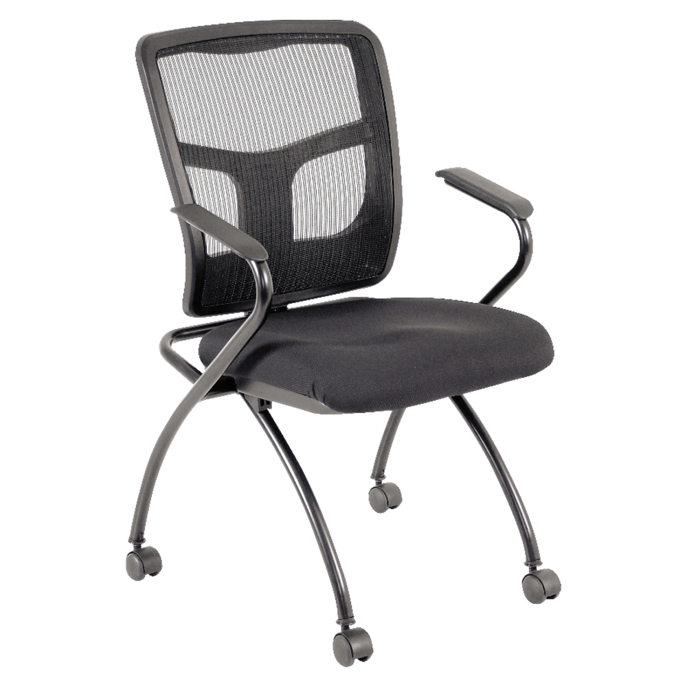 Lorell Guest Chairs, Black/Black, 2/Carton