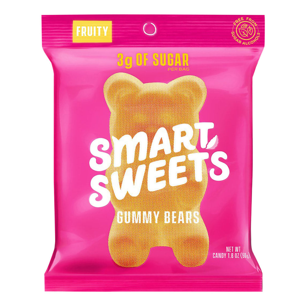 SmartSweets Gummy Bears, 1.8 Oz, Pack Of 12 Bags
