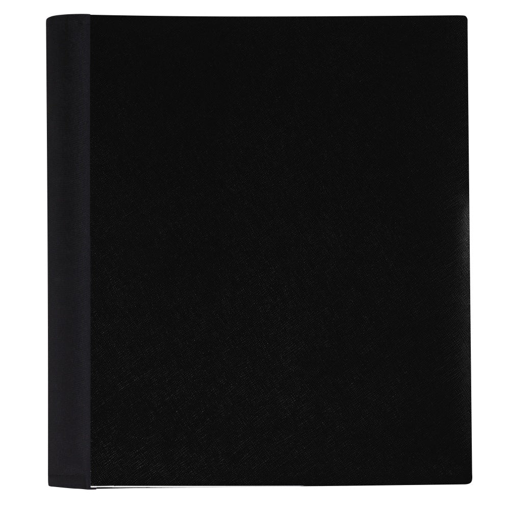 Office Depot Brand Stellar Notebook With Spine Cover, 8-1/2in x 11in, 3 Subject, College Ruled, 150 Sheets, Black