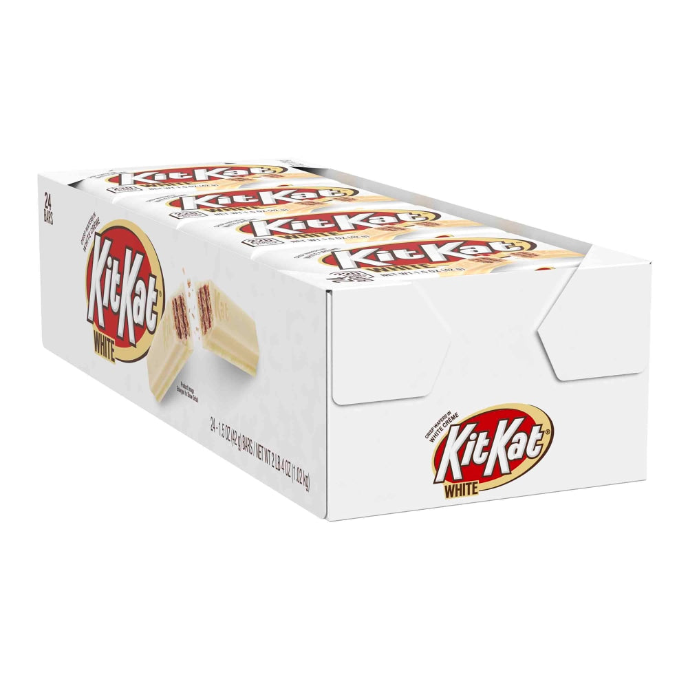 Kit Kat White Creme Wafer Bars, 1.5 Oz, Pack Of 24 Bars