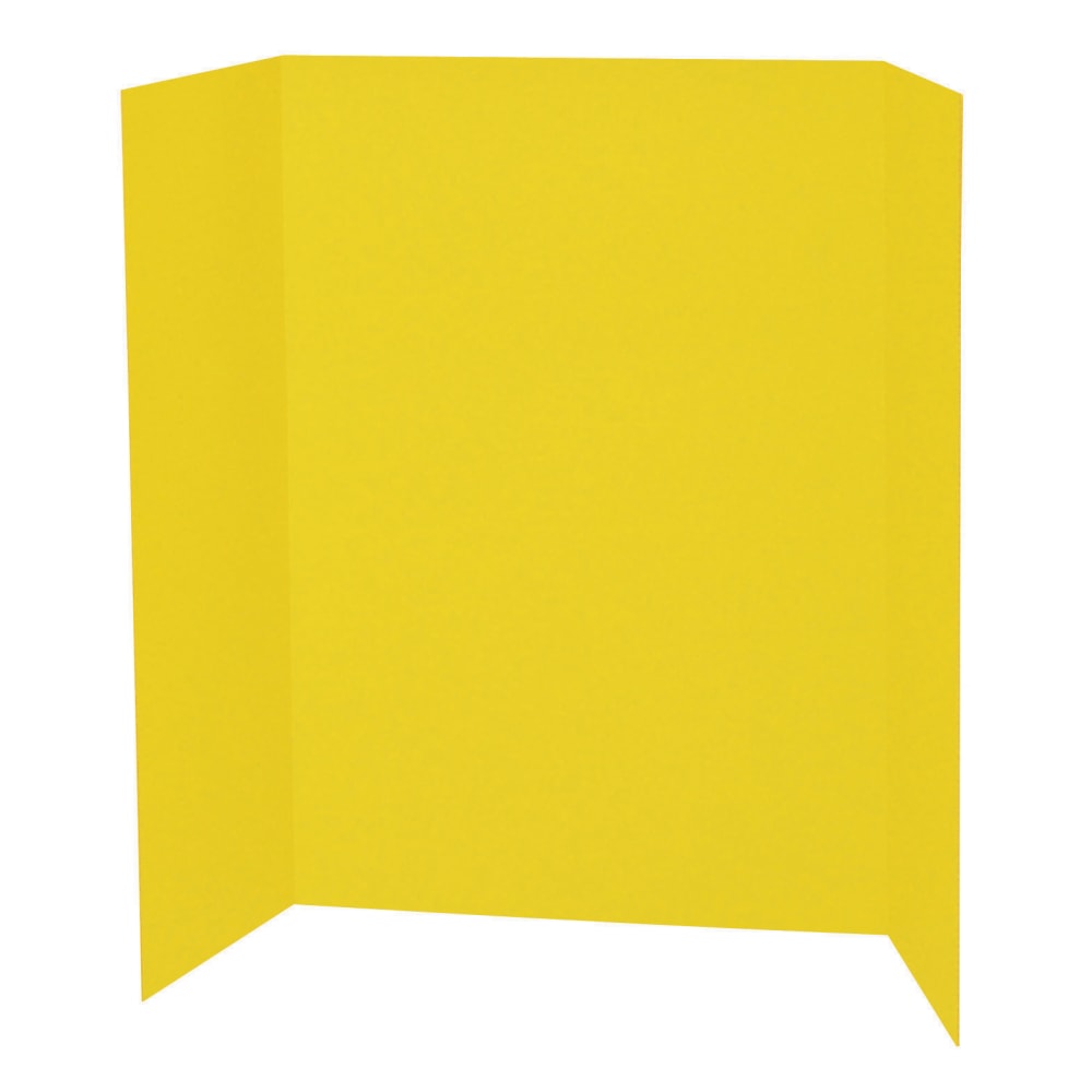 Pacon Presentation Boards, 48in x 36in, Yellow, Pack Of 6 Boards