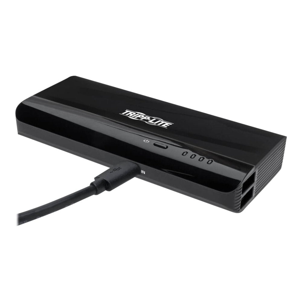Tripp Lite Portable 2-Port USB Battery Charger Mobile Power Bank 12,000 mAh - Power bank - 12000 mAh - 2.4 A - 2 output connectors (USB) - on cable: Micro-USB - black