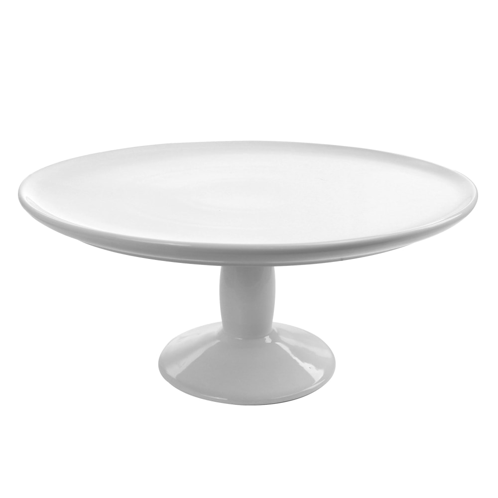 Martha Stewart Fine Ceramic Cake Stand, 12in, White