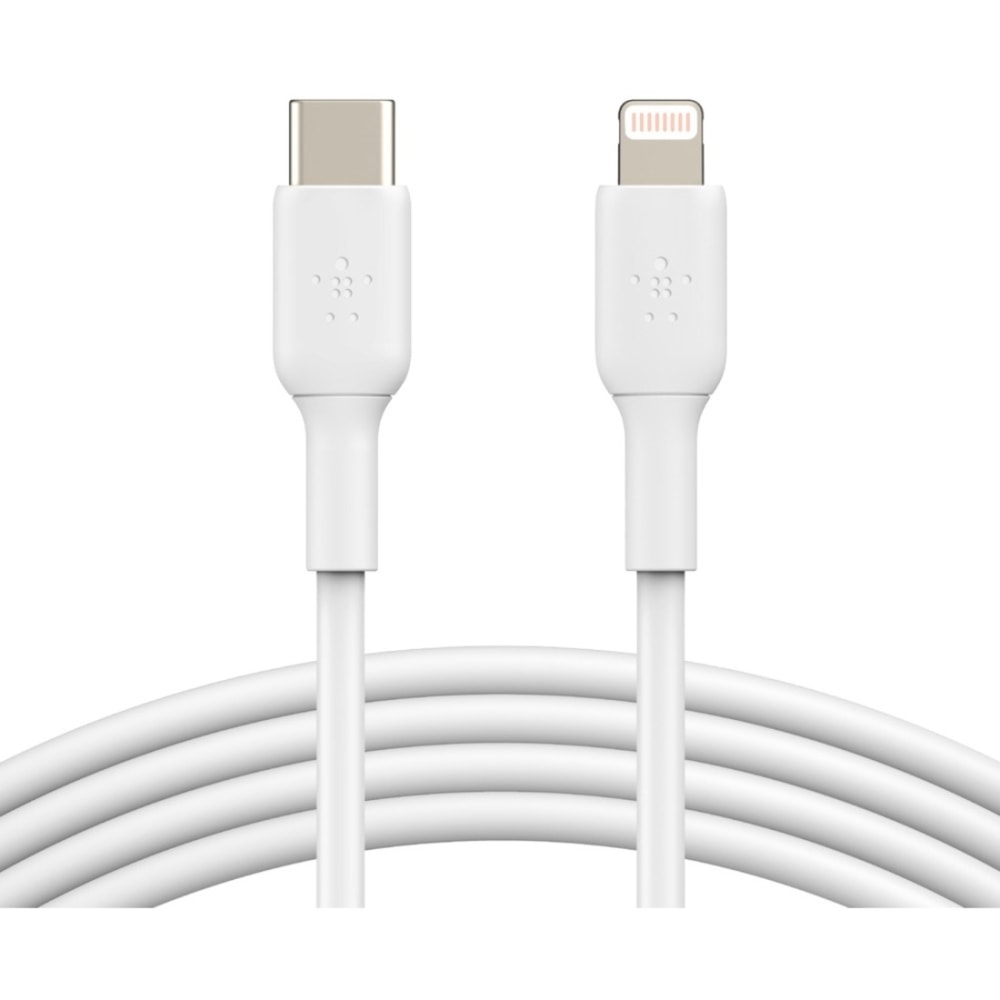 Belkin BOOST UP CHARGE Lightning To USB-C Cable, 3-19/64ft, White