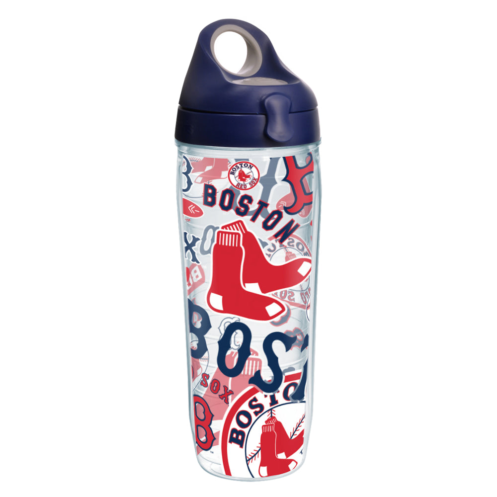 Tervis MLB All-Over Water Bottle With Lid, 24 Oz, Boston Red Sox