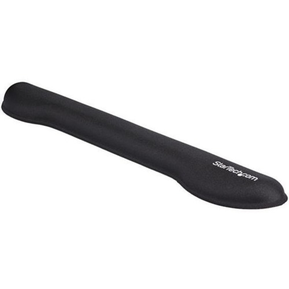 StarTech Foam Keyboard Wrist Rest - Ergonomic Wrist Support - Padded Keyboard Desk Cushion for Typing - Black Computer Hand & Arm Rest