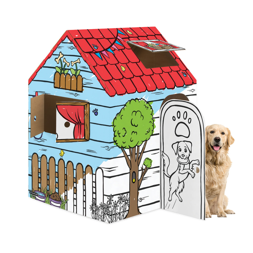 Bankers Box At Play Playhouse, 38inL x 32inW x 48inH, Doghouse