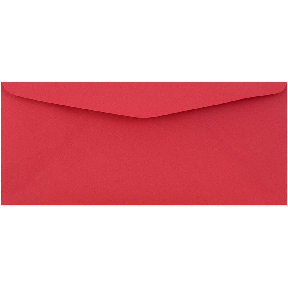 JAM Paper Business Envelopes, #9, Gummed Seal, Red, Pack Of 50