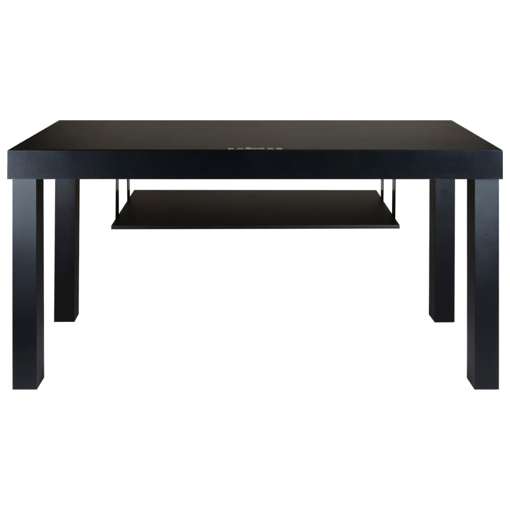 iLive Entertainment Table With Bluetooth Speakers, 21-11/16inH x 15-7/8inW x 39-1/2inD, Black