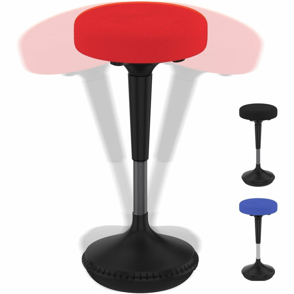 Wobble Stool Standing Desk & Balance Office Stool for Active Sitting Red Adjustable Height 23-33in Sit Stand Up Perching Chair Uncaged Ergonomics