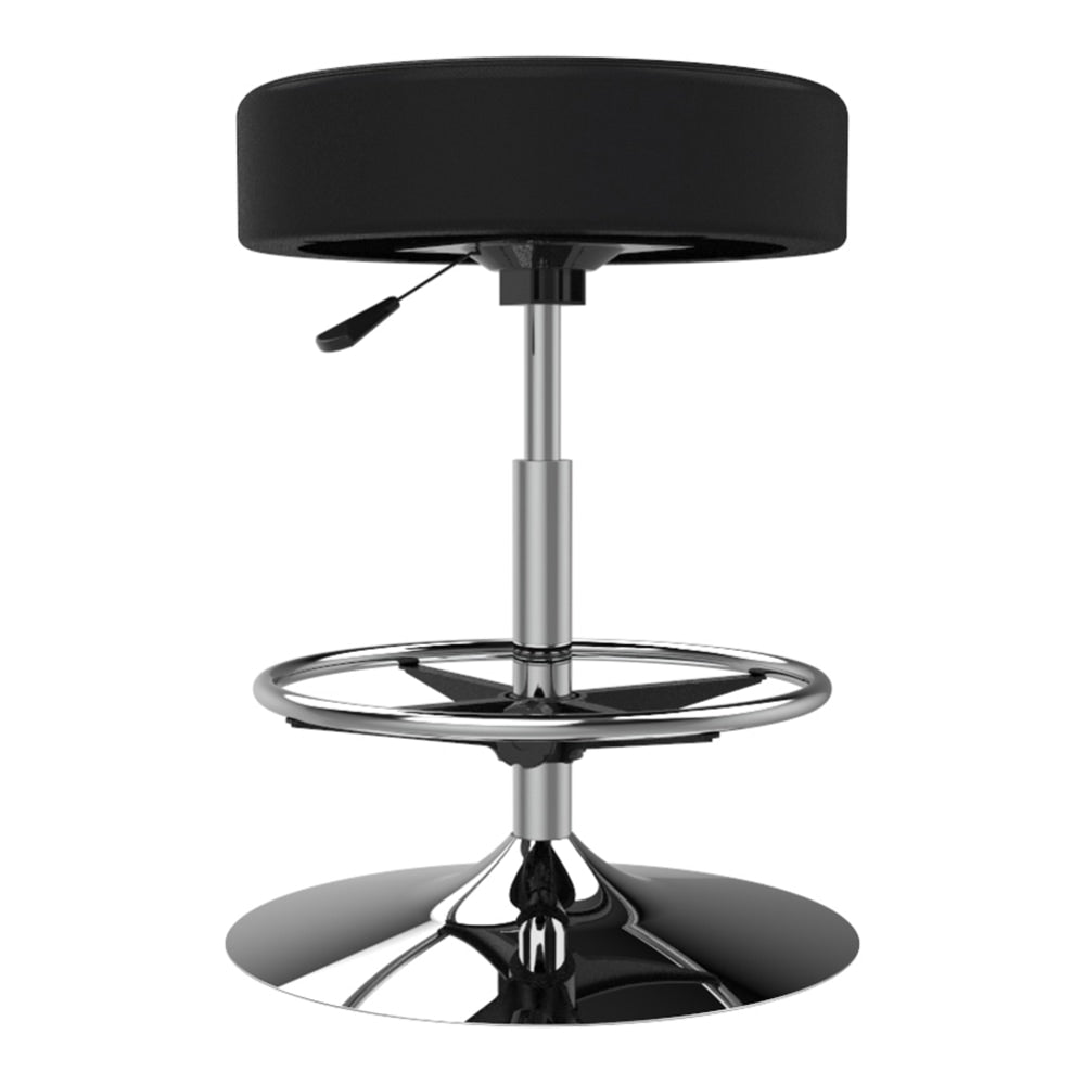 Marco Group Cushioned Swivel Stool, Ebony Black