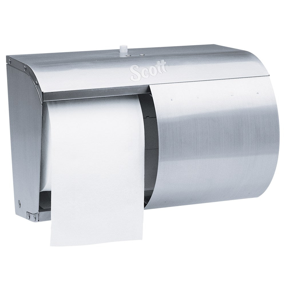 Scott Pro 09606 Double Roll Coreless Toilet Paper Dispenser, Stainless Steel